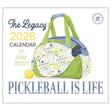 Legacy Publishing Group,  Pickleball Is Life 2026 Wall Calendar, 13.38'' X 12.13