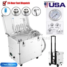 Portatile Dental unidad móvil de entrega de succión compresor de aire 4Hole Pull