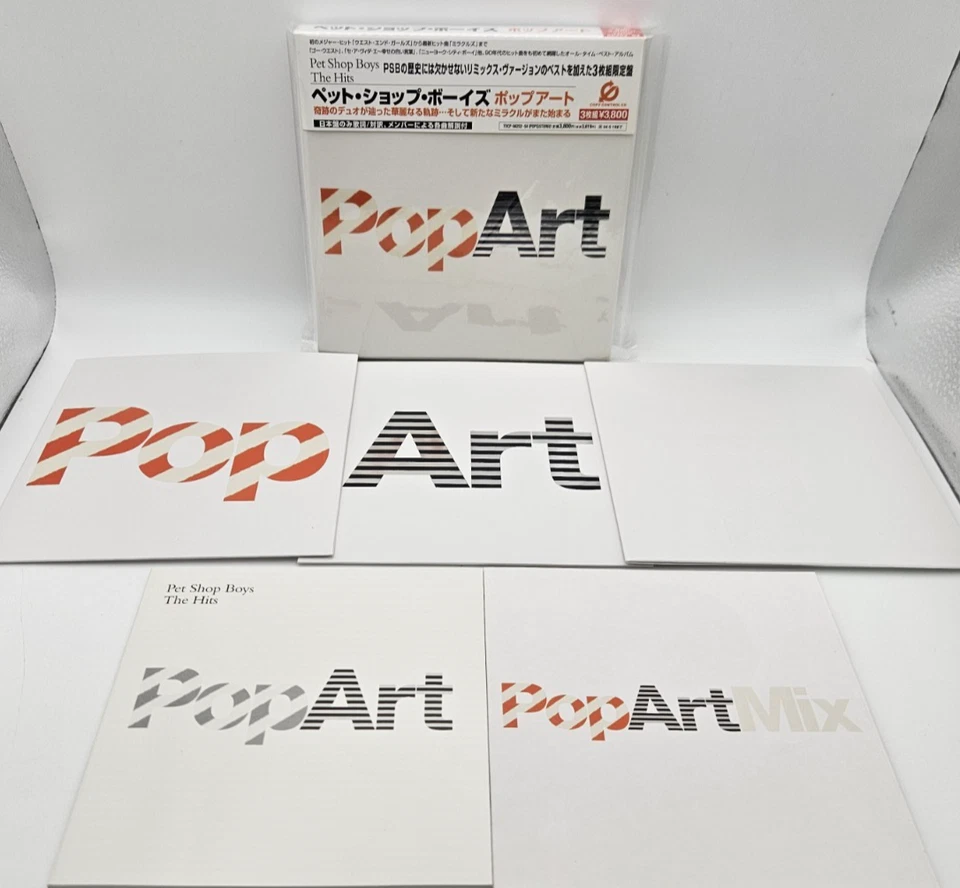 PET SHOP BOYS PopArt Japan Limited Edition 3CD Box Set TOCP 66252-54 w/OBI 2003 Foto 2 de 4