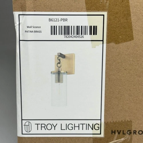 HUDSON VALLEY Lighting Group Fixture Size 7”L x 5”W Patina Brass Metal B6121-PBR - Picture 15 of 16