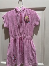 Disney Girl  s Size 4-5 Disney Princesses Short Sleeve Terry Beach Coverup