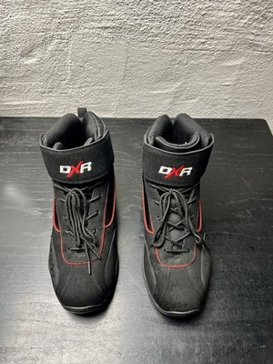 Motorrad Stiefel Klett Schnürsenkel DXR Leder Kunststoff Top