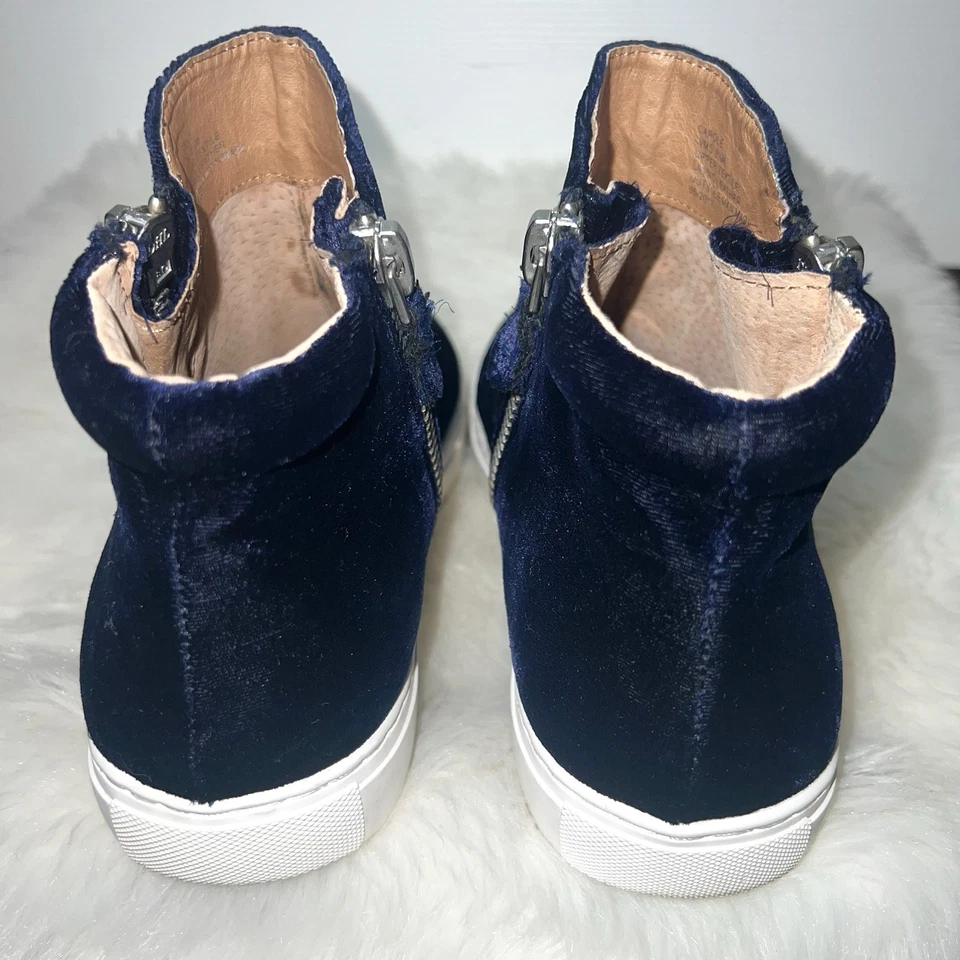 Tenis Tenis Gentle Souls Kenneth Cole Terciopelo Cremallera Azul Real 8.5 Foto 2 de 4