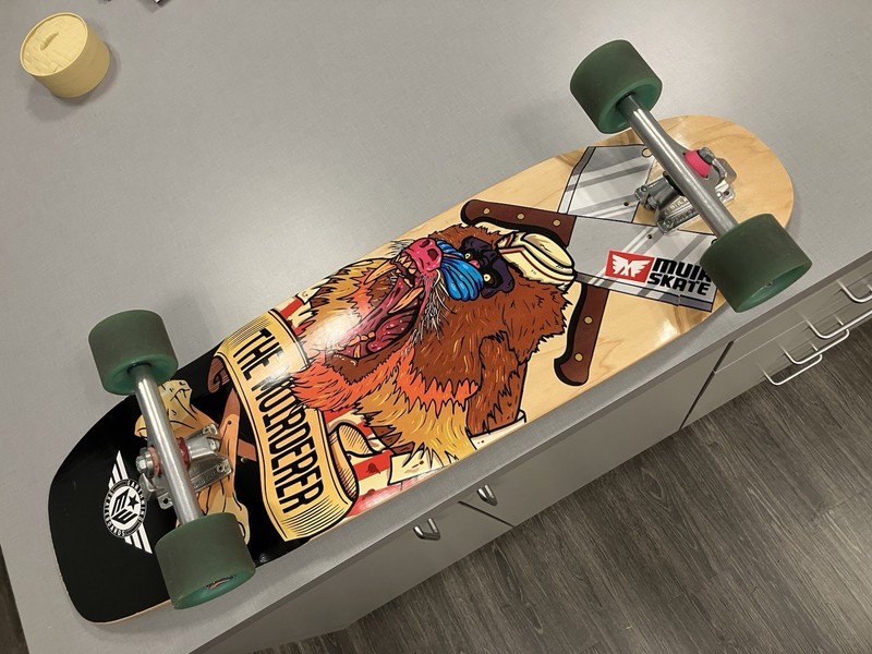 Vintage Muir Skate “Muirderer” Speedboard by Earthwing Complete Gunmetal Trucks