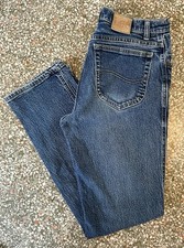 Vintage Lee Stone Wash Denim Blue Jeans Size: 32 x30