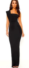 PrettyLittleThing One Shoulder Fitted Maxi Dress NWOT Size 12