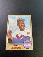 1968 Topps #110 Hank Aaron Baseball Card