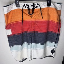 Rip Curl Mirage Board Shorts Mens 32x8 Blue Drawstring Ultimate Stretch Surf