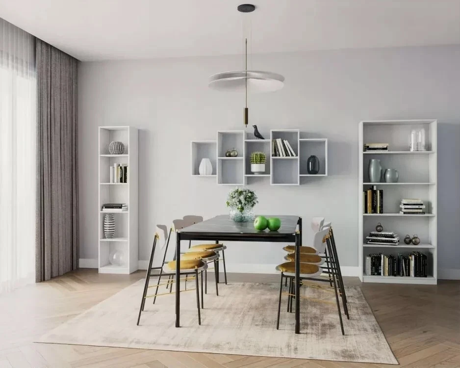 Stylish And Attractive Space Saving Multi-Compartment Wall Shelf Storage Unit