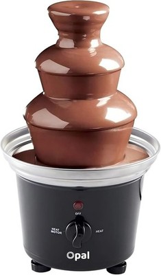 Opal Schokoladenbrunnen Elektrisch 3 Ebenen Edelstahl Fondue Set - 500ml 90W