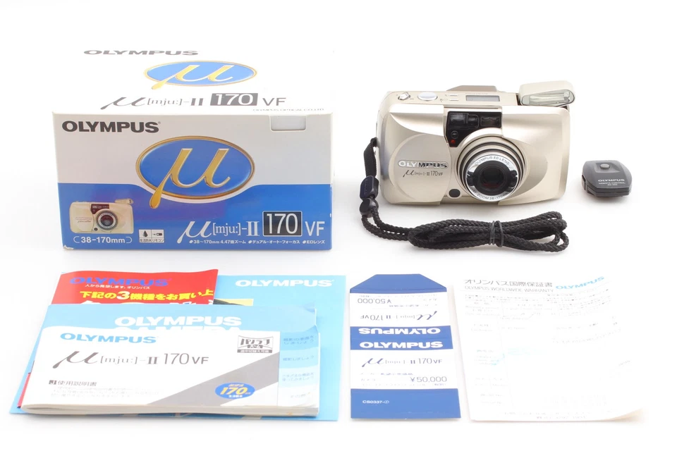 [MINT w/Box] Olympus μ mju II 170 VF 35mm Point & Shoot Film Camera From JAPAN - Image 3 of 4