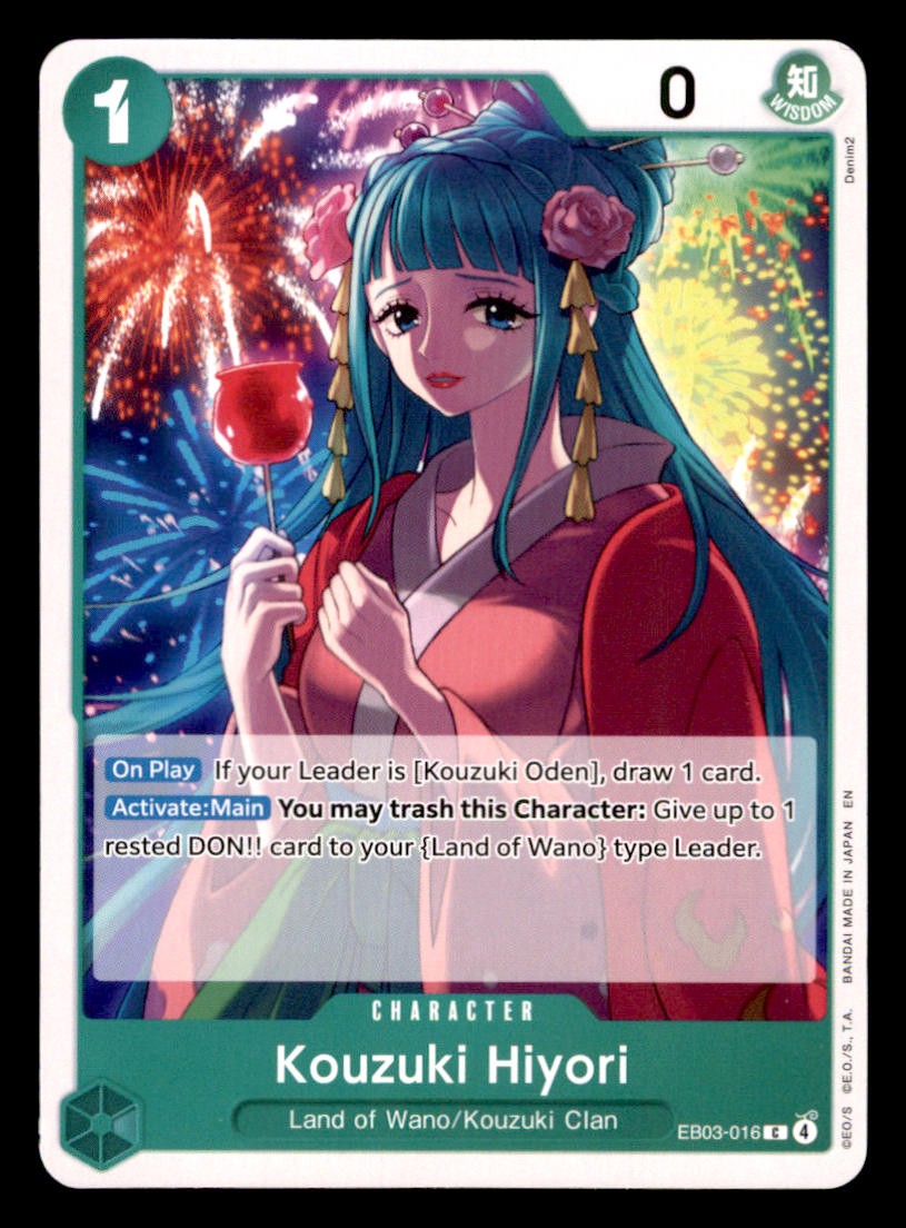Kouzuki Hiyori EB03-016 Extra Booster: One Piece Heroines Edition One Piece NM
