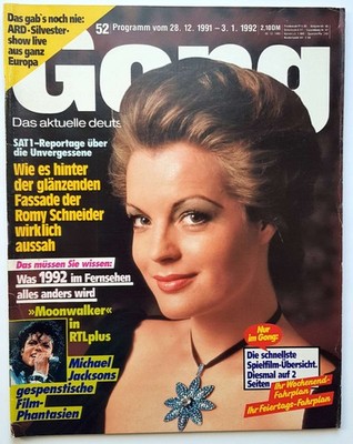 Gong 1991 52 Romy Schneider Michael Jackson TV Silvester Neujahr Programm