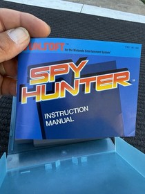 Spy Hunter (Nintendo NES) Original, Cartridge, Manual Blue/clear Case Mint