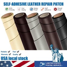 Self-Adhesive Leather Repair Patch Tape for Car Seats Couch Sofa Chair Jacket US