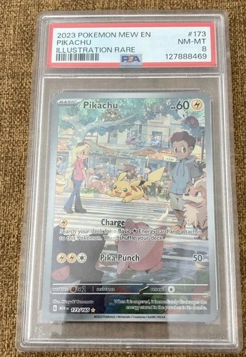 Pikachu 173/165 Sv: Scarlet & Violet 151 Holo PSA 8