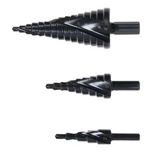 6/8/10mm Shank HSS Step Drill Bit Set Large Cone Titanium Bit Hole Cutter