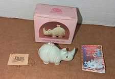 Precious Moments Friends To The End Rhino 104418 Original 1988 with Box