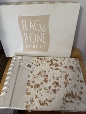 New Rag  Bone Bindery Hand Bound Scrapbook Photo Album Dry Flowers Acid Free