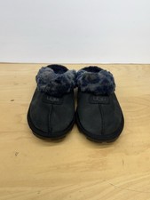 UGG Coquette Shearling Lined Slippers Womens Size 9 Gray Blue Suede Cozy Warm