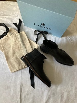 Lanvin Paris Chelsea Boots Gr. 37 schwarz Echtleder - Neu mit Karton