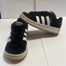 Adidas Campus 00s EL C with white 3-Stripes Youth Size 1 Black White  