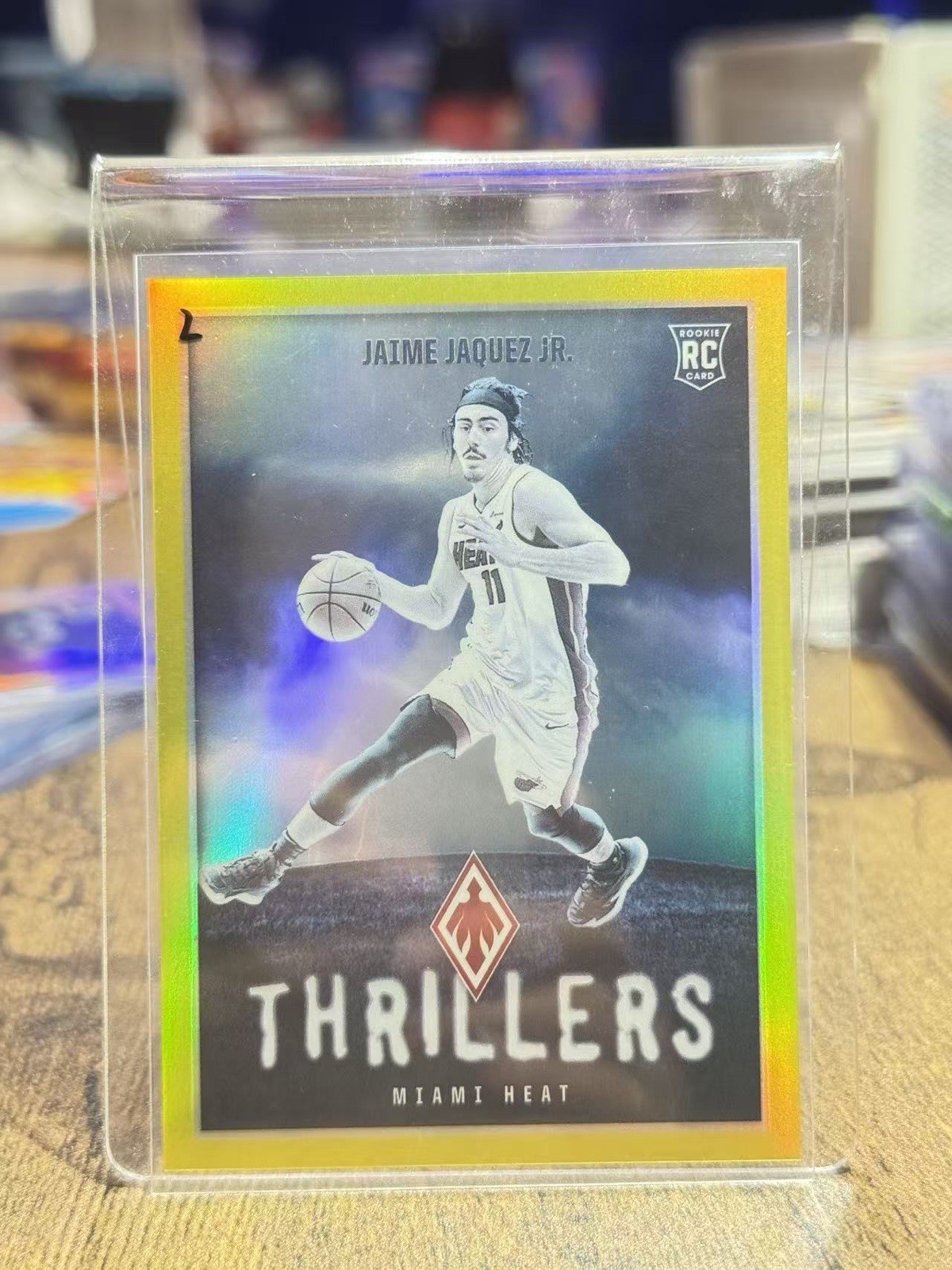2023-24 Panini Phoenix Thrillers Yellow Prizm #/35 Jaime Jaquez Jr.