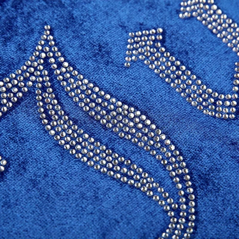 Conjunto de 2 piezas de chándal de alta costura con logotipo jugoso Y2K para mujer traje deportivo terciopelo trotar Foto 3 de 4