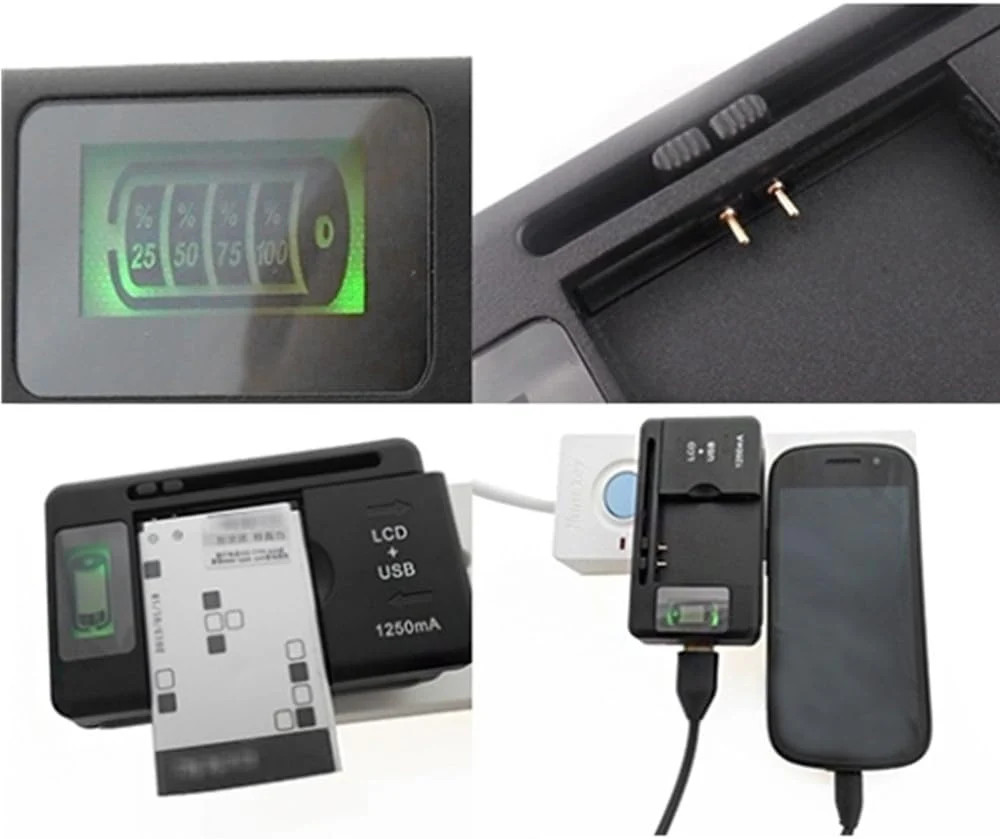 Universal Battery Charger for Samsung AB663450GZ Convoy 2 SCH-U640 SCH-U660