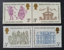 1973 GREAT BRITAIN GB UK INIGO JONES VF MNH