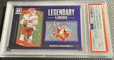 2021 Patrick Mahomes Chiefs 20/25 PSA 9 Panini Donruss Optic Legendary Logos #10