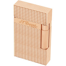 S.t. Dupont Ligne 2 Lighter Diamond Head Guilloche Rose Gold Signature Cling S.t. Dupont Ligne 2 Lighter Diamond Head Guilloche Rose Gold Signature Cling