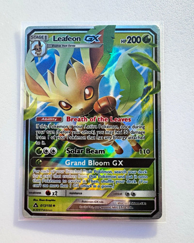 Leafeon GX 13/156 Ultra Prism Holo GX Rare Pokemon TCG Card HP 200 English 2018