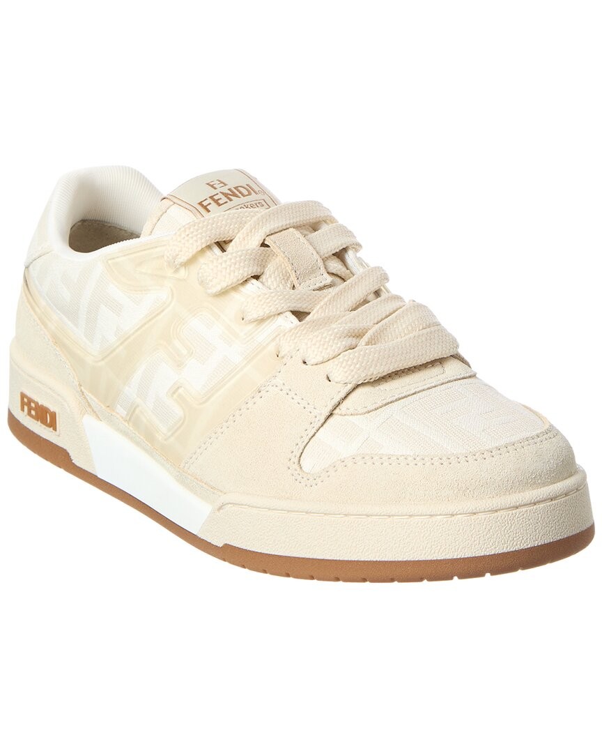 Fendi Match Ff & Suede Sneaker Men's White 6 | eBay