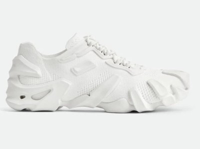 Bottega Veneta Men's Tech Knit White Flex Sneakers 9 US (42 Eu