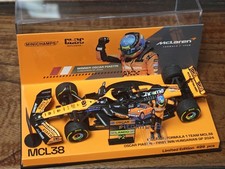 Minichamps 1:43 McLaren MCL38 81# Piastri 2024 Hungarian Figure Car Model