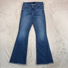 Mother The Weekender Fray Jeans in Mint Condition Women 28 Flared Mad n USA 268