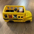 Fisher Price School Bus Vintage 1991 4 Little People