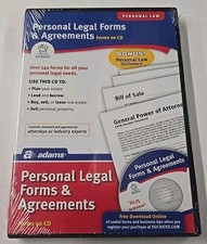 Personal Legal Forms And Agreements - Forms And Manuals CD BRAND NEW SEALED
