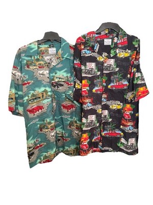 David Carey OriginalShtSleeve Chevy/Route 66& Diner Classic Car 2XL Sold As Pair