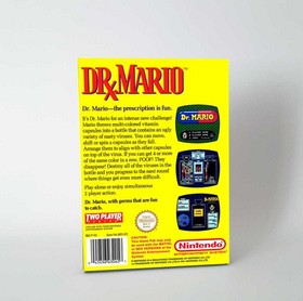 Dr Mario UKV PAL Nintendo NES Empty Handmade Replacment Box Only