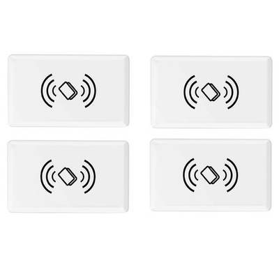 4 PCS Smart Lock Key Fobs, IC Cards, 13.56MHz Card Frequency (White)