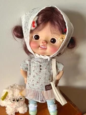 1/6 BJD Doll Big Head Baby DianDian Light Tan Color Y2-Free Face Make UP+Eyes