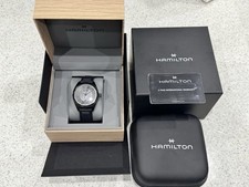 Hamilton Khaki Field Black Dial Mens Automatic Watch H70695735 + Travel Case