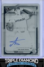 2024 Bowman Draft Chrome 1st Aiden May Prospect Auto #1/1 Printing Plate E239