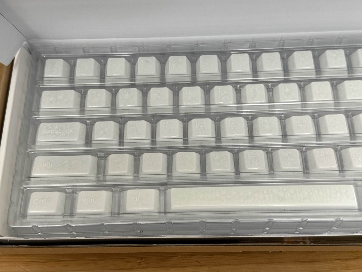 Cerakey V2 White Crazed A+Bセット CERAMIC KEYCAP SET V2