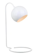 Lighting Collection Bartolo White 22-inch Bedroom Living Room Home Office Des...