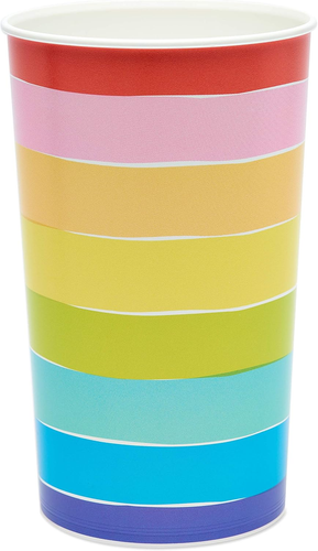 Rainbow Party Supplies, 22 Oz. Cups (8-Count)