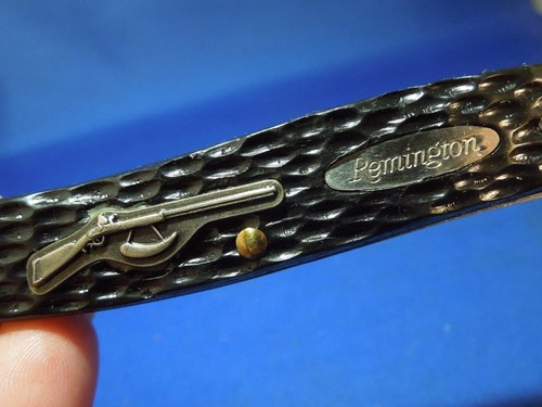 Como Nuevo Estado Remington Powderhorn Grande Stockman #18283 - 3 Hojas con Caja EE. UU. - Imagen 5 de 15