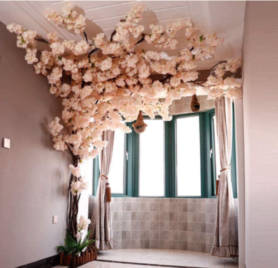 US STOCK Artificial Cherry Blossom Tree Sakura Tree Decor Cherry